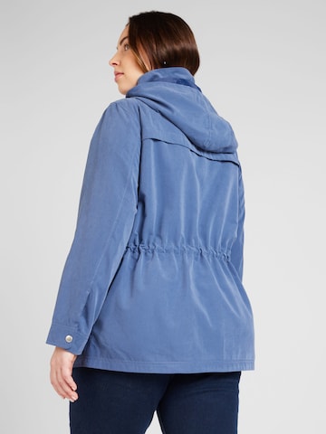 ONLY Carmakoma Tussenparka 'Starline Spring' in Blauw