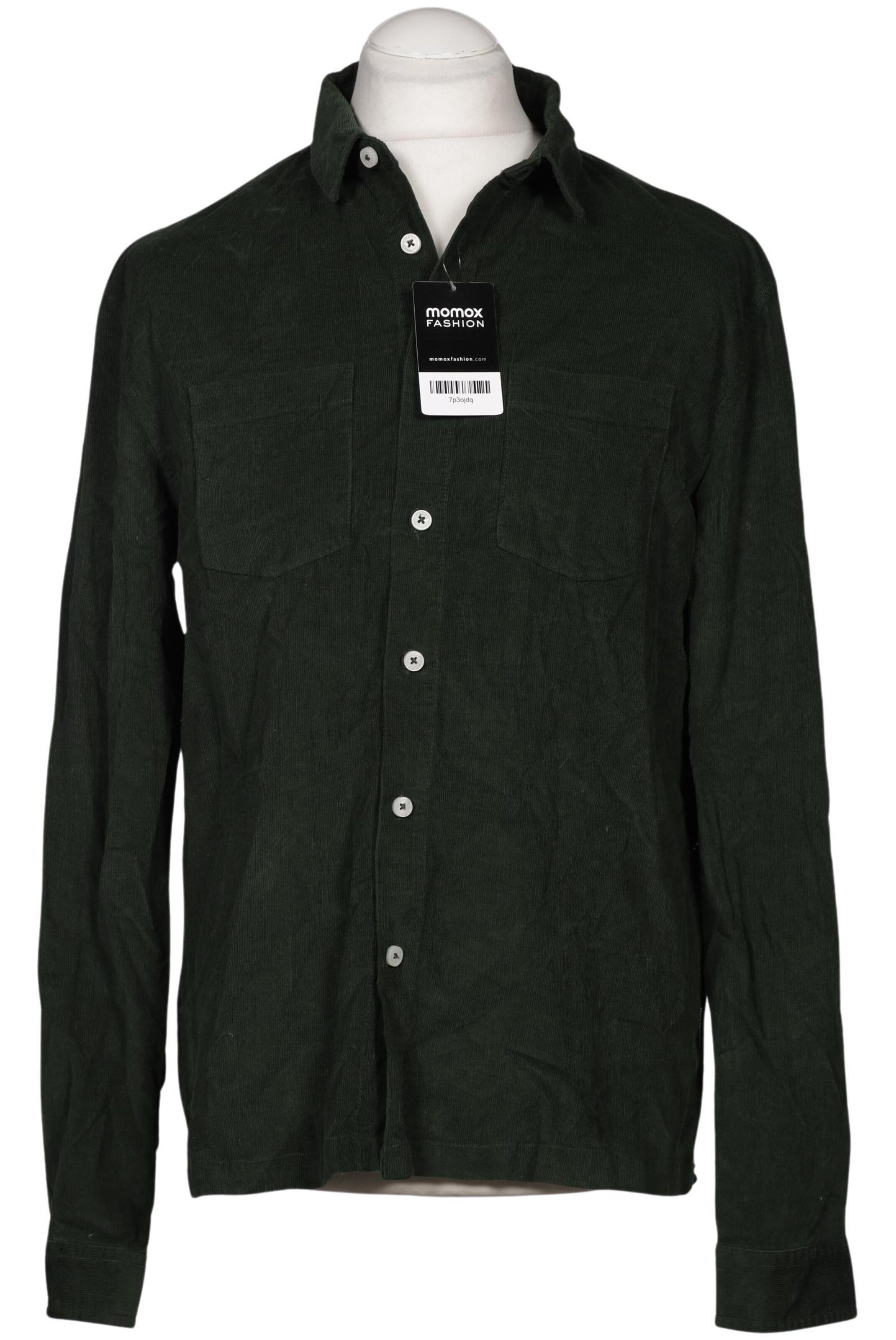 khujo Button Up Shirt in M in Green: front