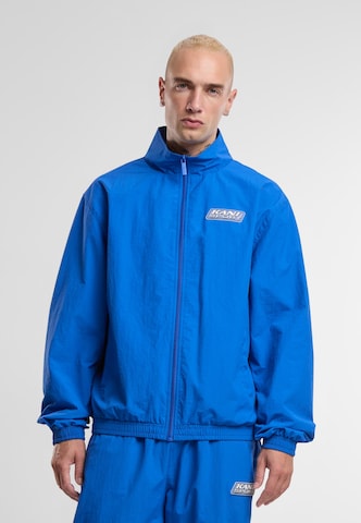 Karl Kani Between-Season Jacket 'Essential' in Blue: front