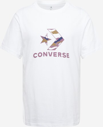 T-Shirt 'WINTER STAR' CONVERSE en blanc : devant