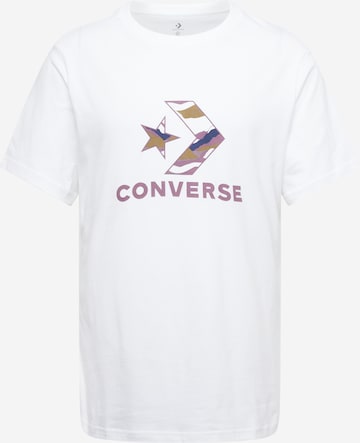 CONVERSE Shirt 'WINTER STAR' in White: front