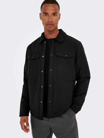 Veste mi-saison 'LEWIS' Only & Sons en noir