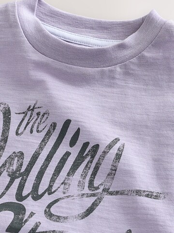 Next T-Shirt 'The Rolling Stones' in Lila