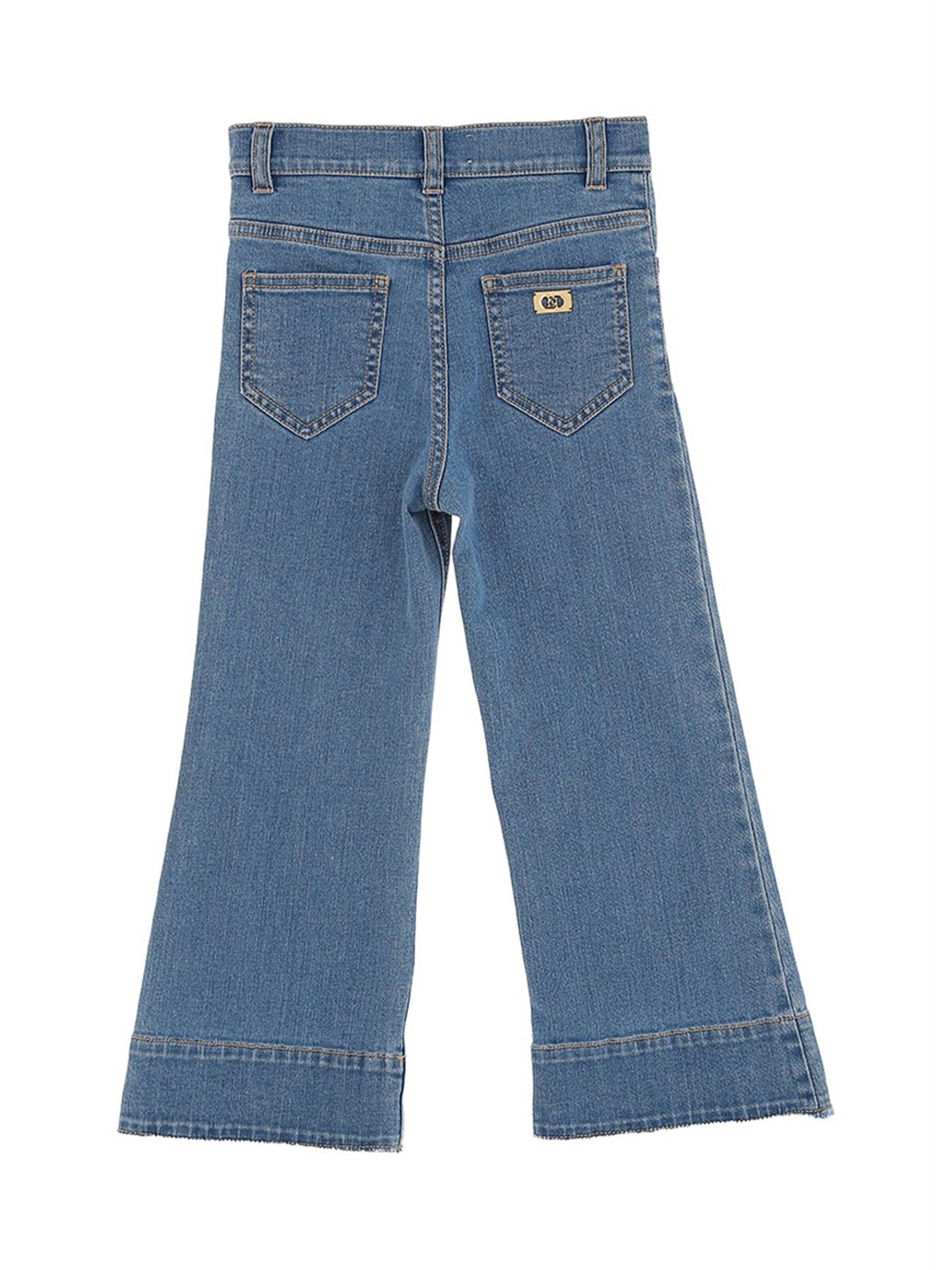 Elisabetta Franchi - Loosefit Vaquero 'Jeans blu denim per bambina' en azul