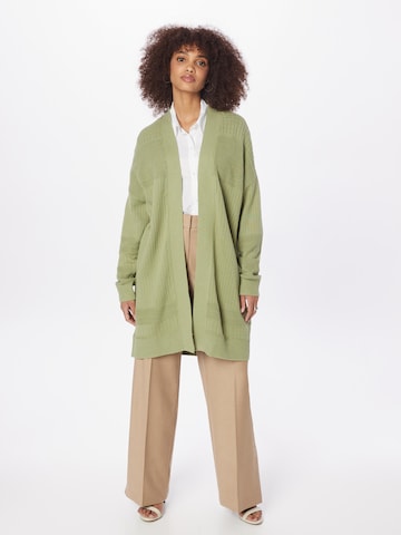 ESPRIT Knit Cardigan in Green: front