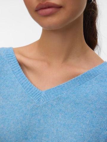 VERO MODA Sweater 'VMLeaf' in Blue