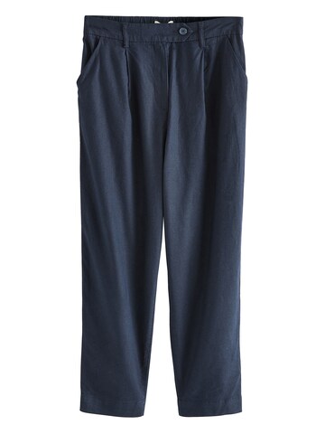 Next Loose fit Pleat-front trousers in Blue: front