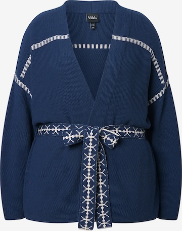 Ulla Popken Knit cardigan in Blue: front