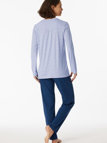 SCHIESSER Pyjama 'Comfort Essentials' in Blau