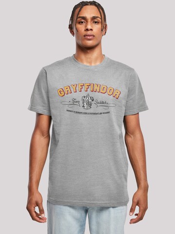 F4NT4STIC Shirt 'Harry Potter Gryffindor Team Quidditch' in Grey: front