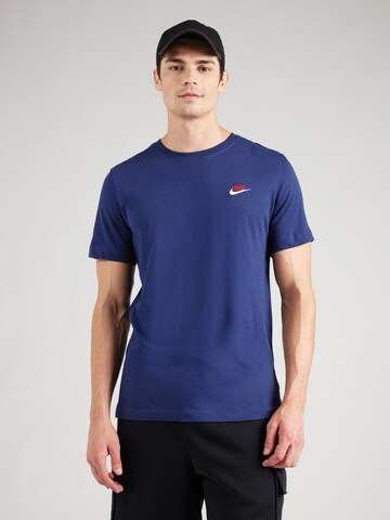 Nike Sportswear Μπλουζάκι 'CLUB' σε μπλε: μπροστά