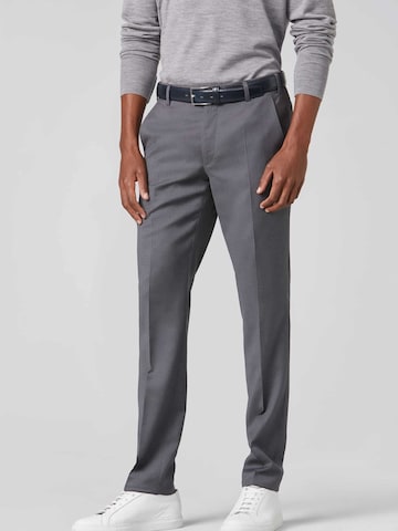 MEYER Slim fit Pleated Pants 'Bonn' in Grey: front