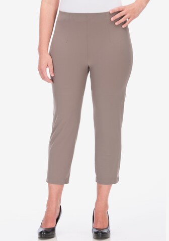 KjBRAND Slim fit Pants in Brown: front