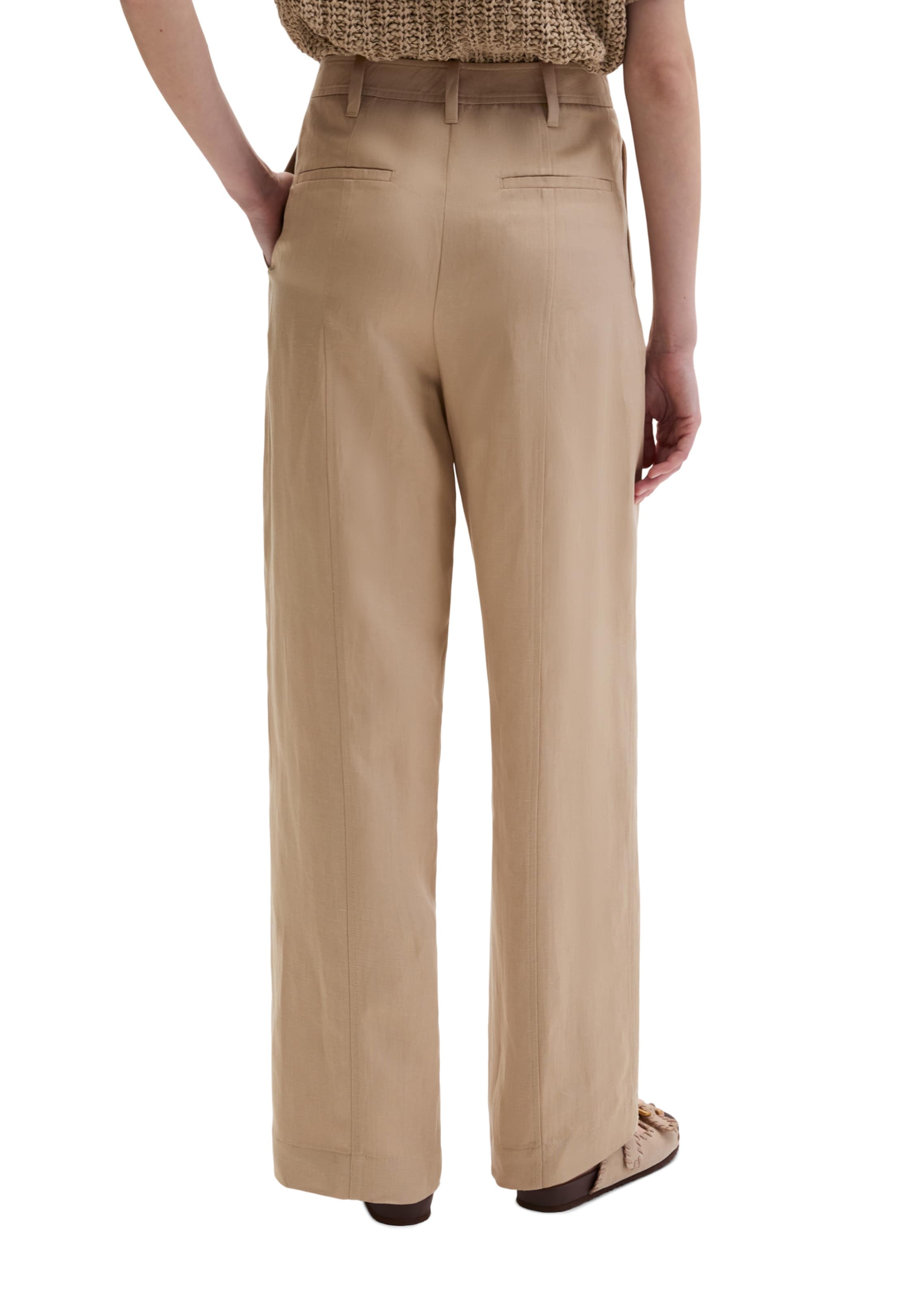 Loosefit Pantalon à plis Marc O'Polo en beige