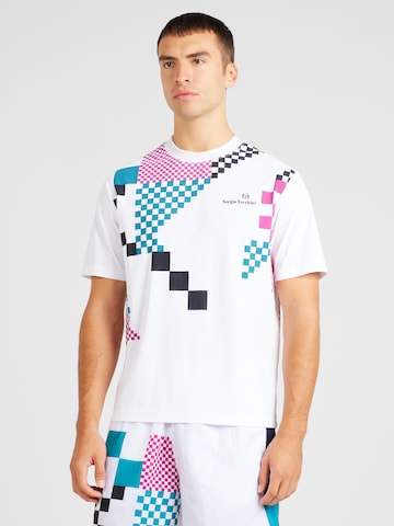 Sergio Tacchini Functioneel shirt 'VENTO' in Wit: voorkant