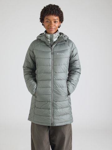 COLUMBIA Outdoormantel 'Powder Lite II' in Groen: voorkant