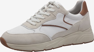 Baskets basses Tamaris en blanc : devant