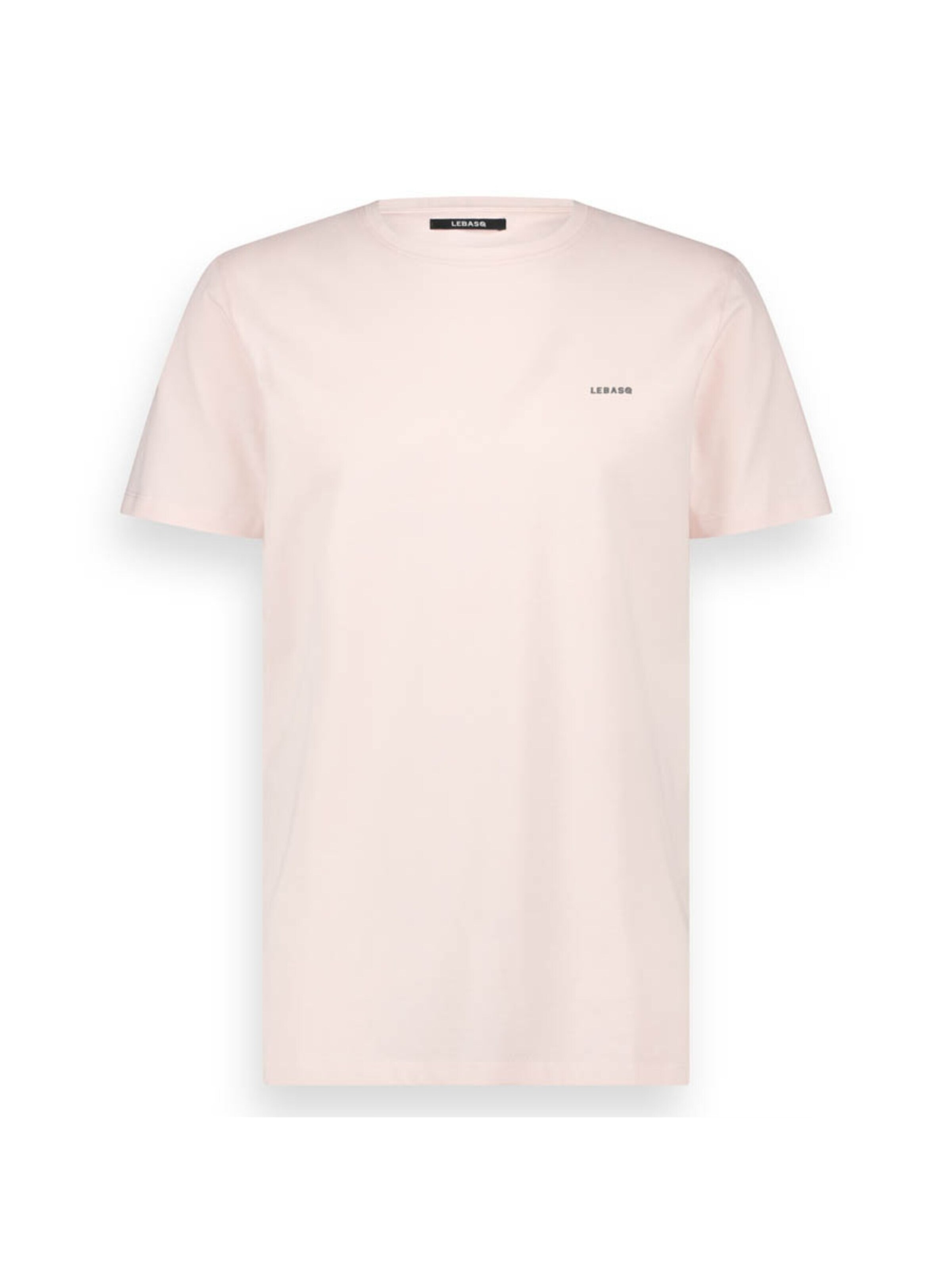 LEBASQ Shirt 'The Baker Crew Neck' in Pink: front