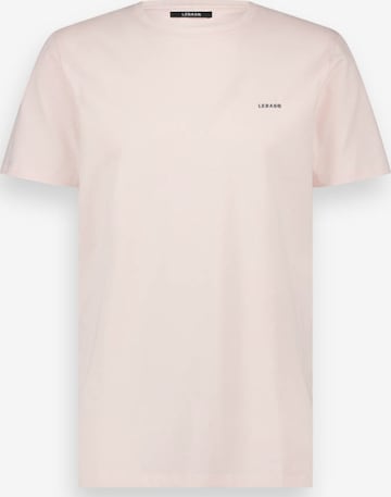 LEBASQ Shirt 'The Baker Crew Neck' in Pink: front