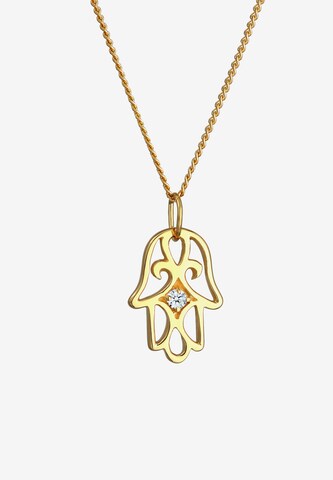 Elli DIAMONDS Necklace 'Hamsa Hand' in Gold