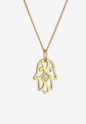 Elli DIAMONDS Halskette 'Hamsa Hand' in Gold
