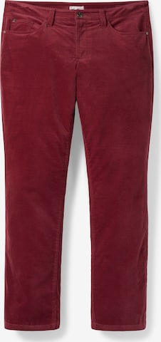 SHEEGO Regular Broek in Rood: voorkant