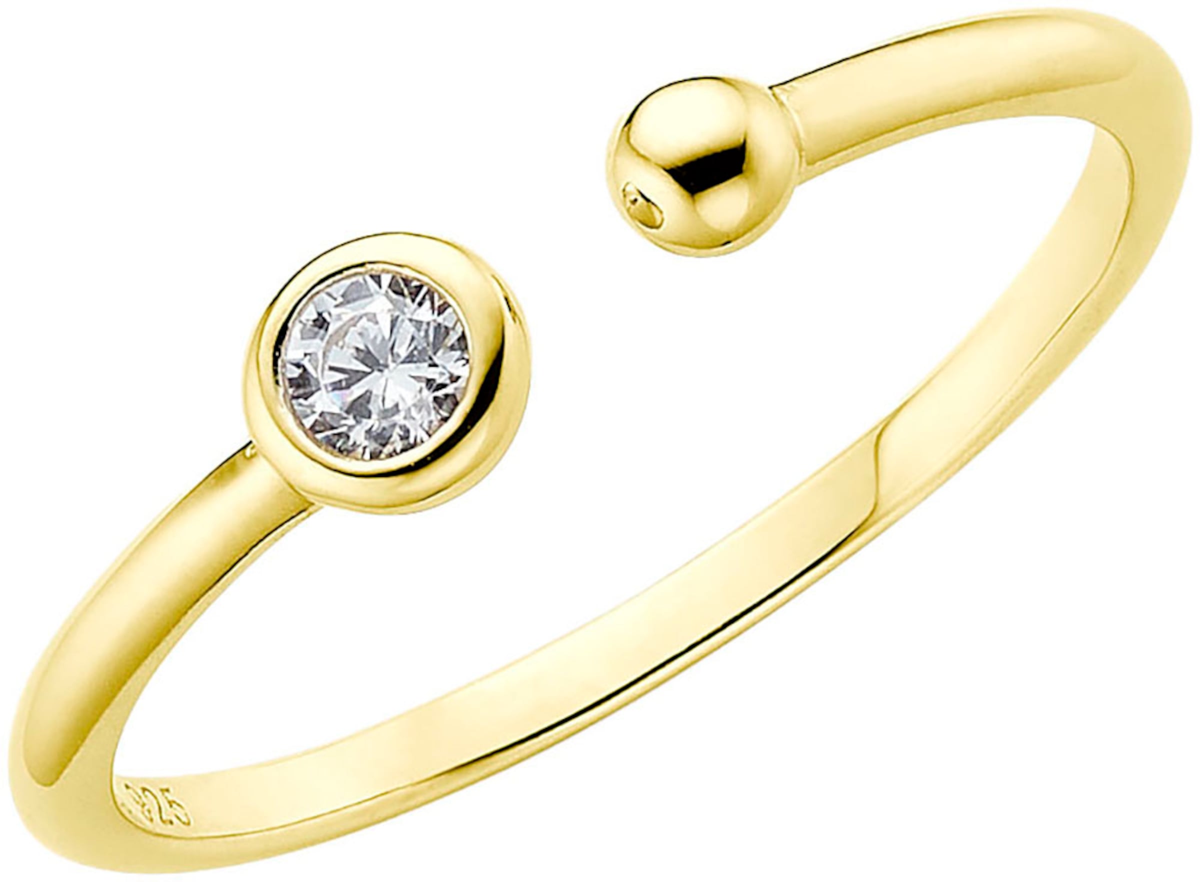 Aniston Ring in Gold: front