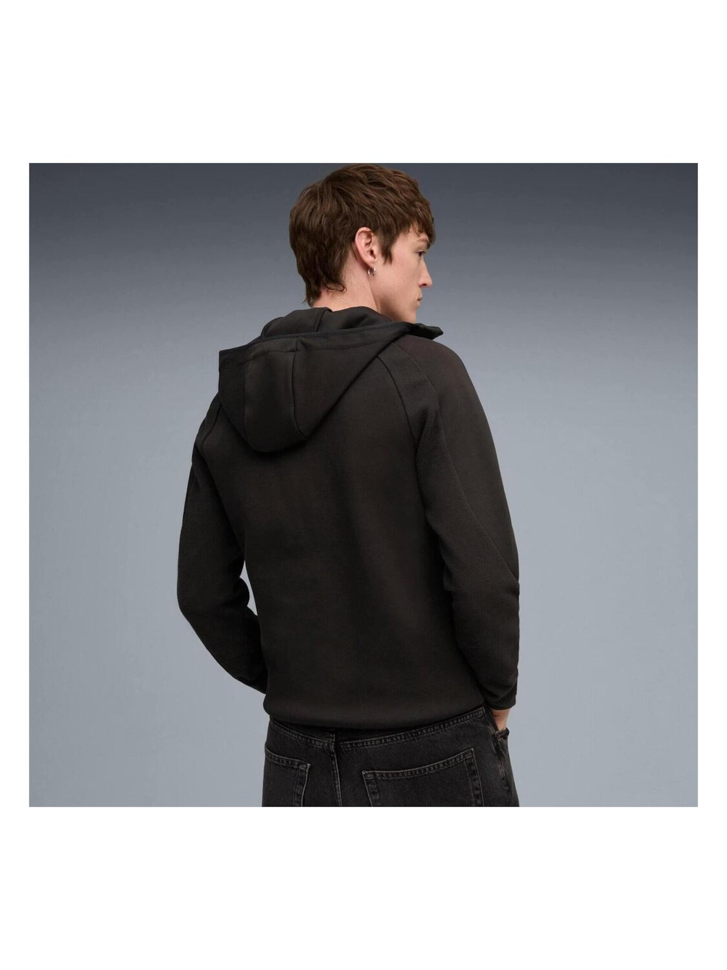 PUMA - Sudadera con cremallera 'Puma Evostripe Fz Hoodie Dk' en negro