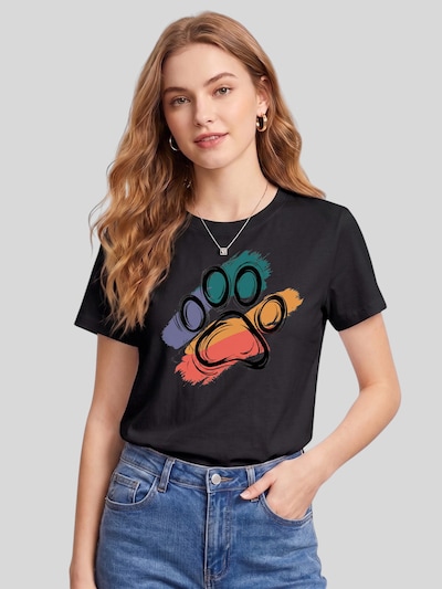 LapaPlus Shirt 'Summer Short Sleeve Cotton Tops' in S in Black, Item view