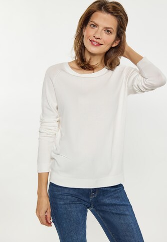 Pull-over usha BLUE LABEL en blanc : devant