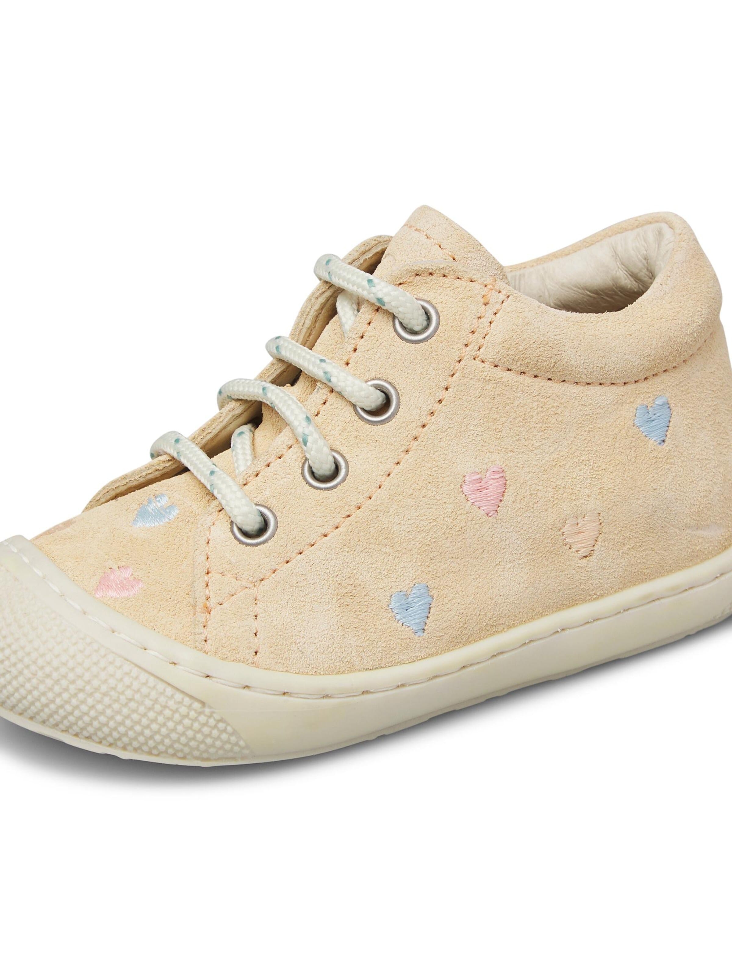 NATURINO Trainers 'COCOON EMBR.HEARTS' in Beige