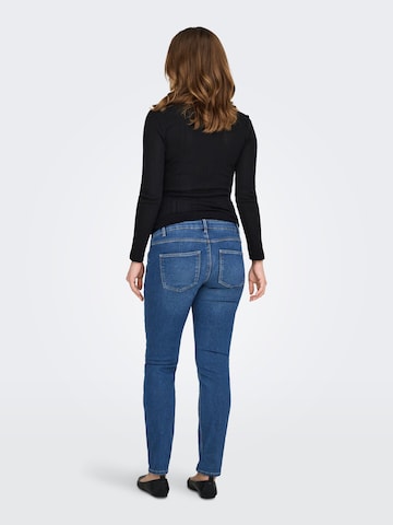 Only Maternity Skinny Jeans 'OLMCRUZ' i blå
