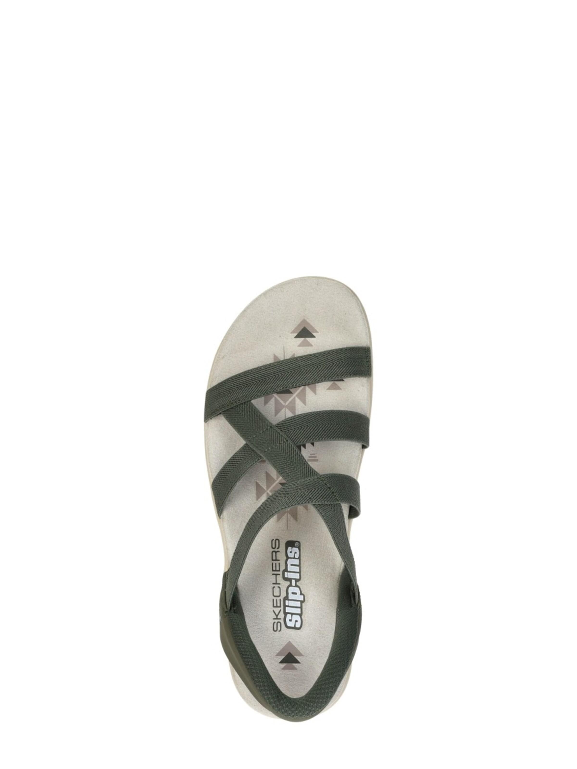 SKECHERS Sandal 'Slip-Ins: Reggae Slim' in Green