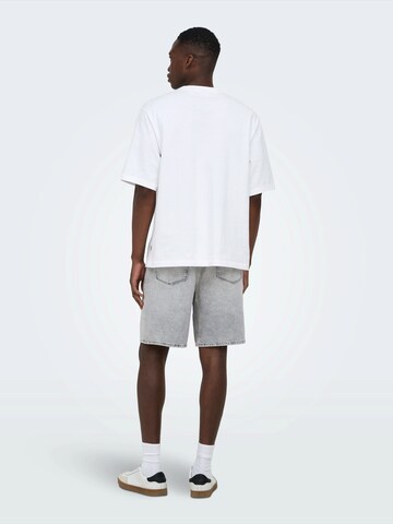 Only & Sons Regular Farkut 'ONSFADE' värissä harmaa