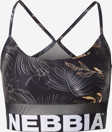 NEBBIA Bustier Sportmelltartók 'Earth Powered' - fekete: elől