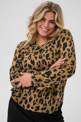 Camicia da donna 'KCami' di KAFFE CURVE in marrone
