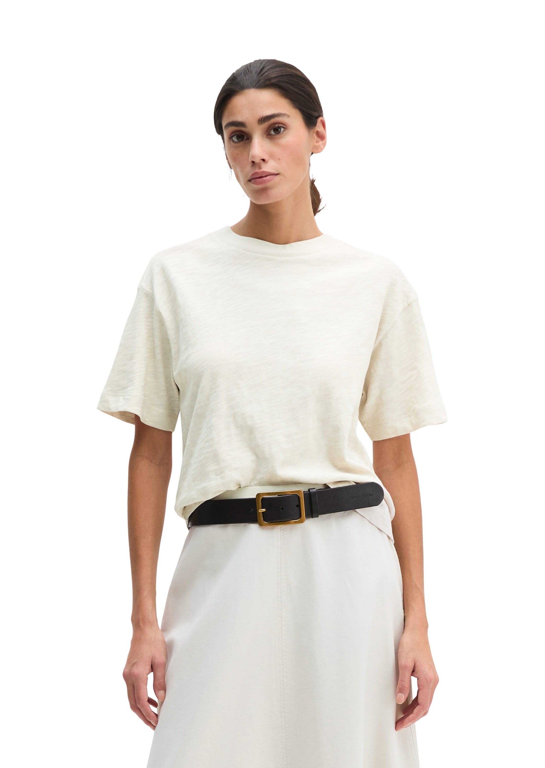 Marc O'Polo T-Shirt in Beige: Vorderseite