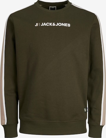 JACK & JONES Mikina 'Logan' – zelená: přední strana