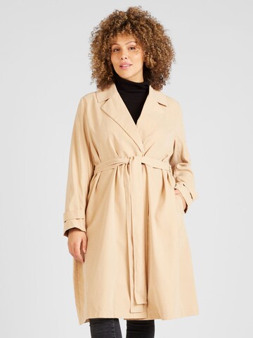 EVOKED Between-seasons coat 'Julian' in Beige: front