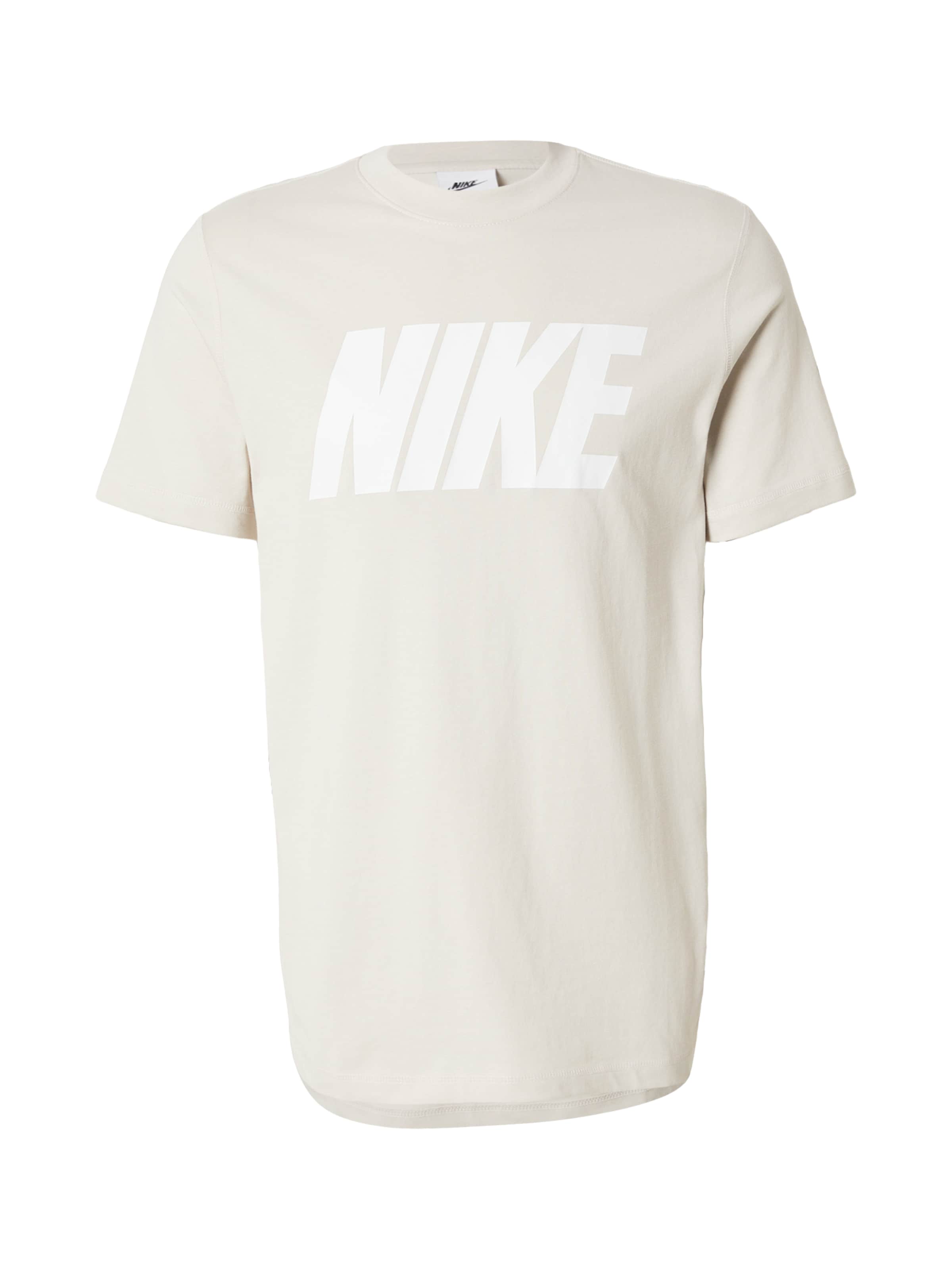 Nike Sportswear Shirt 'Club' in Beige: voorkant