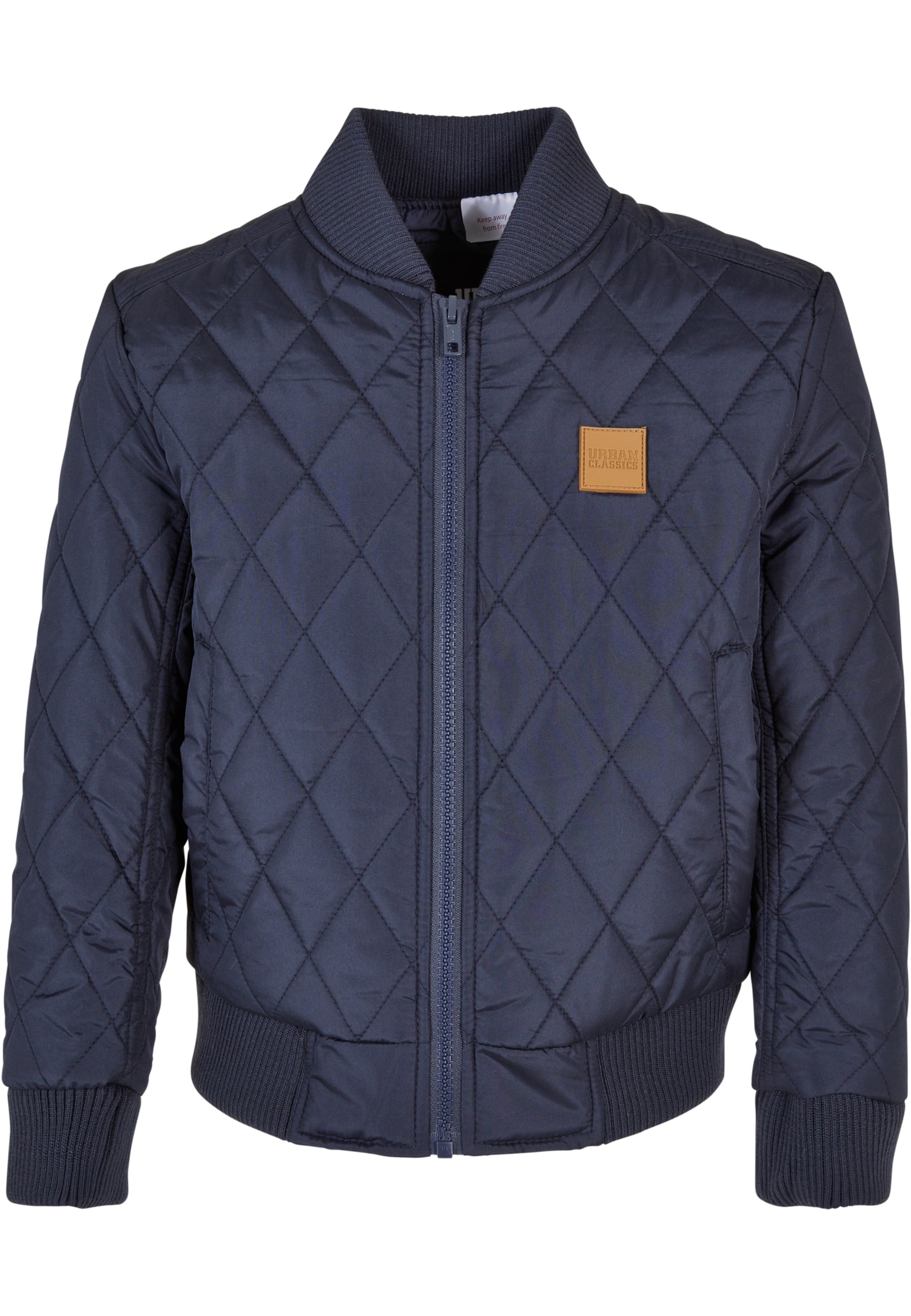 Veste mi-saison 'Diamond' Urban Classics en bleu : devant