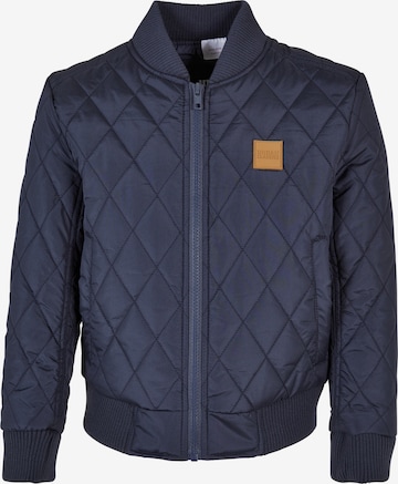 Urban Classics Between-Season Jacket 'Diamond' in Blue: front