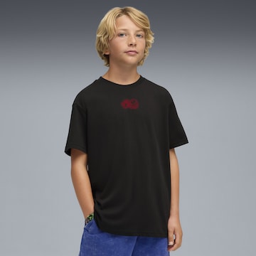 PUMA Shirt 'PUMA x SONIC THE HEDGEHOG' in Schwarz: Vorderseite