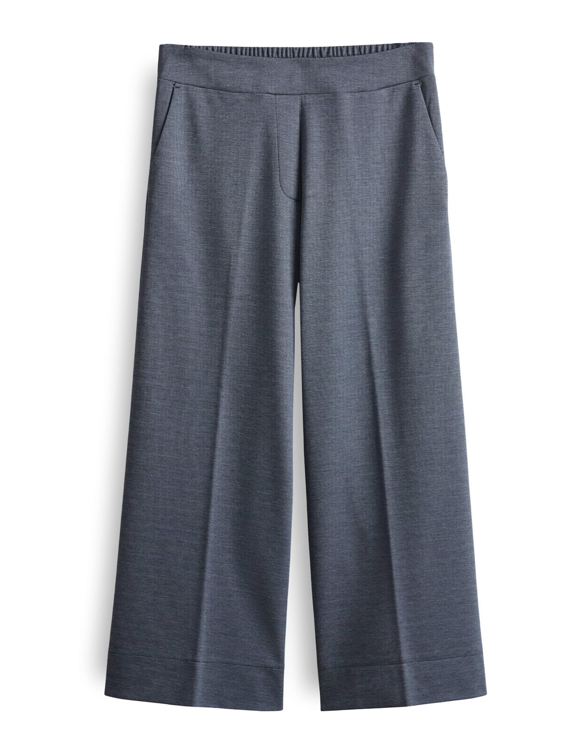 OPUS Wide Leg Hose 'Misha' in Blau: Vorderseite