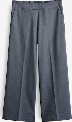 mėlyna OPUS Plačios klešnės Kelnės su kantu 'Misha': priekis