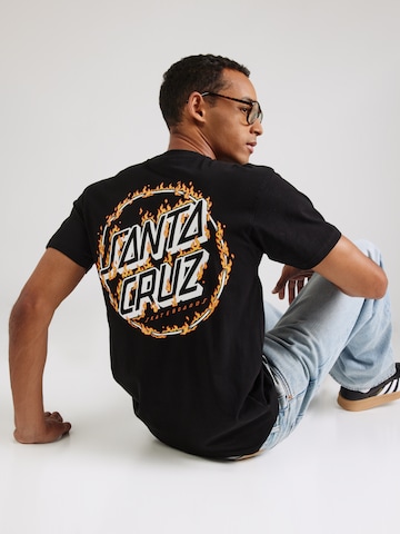 Maglietta di Santa Cruz in nero: frontale