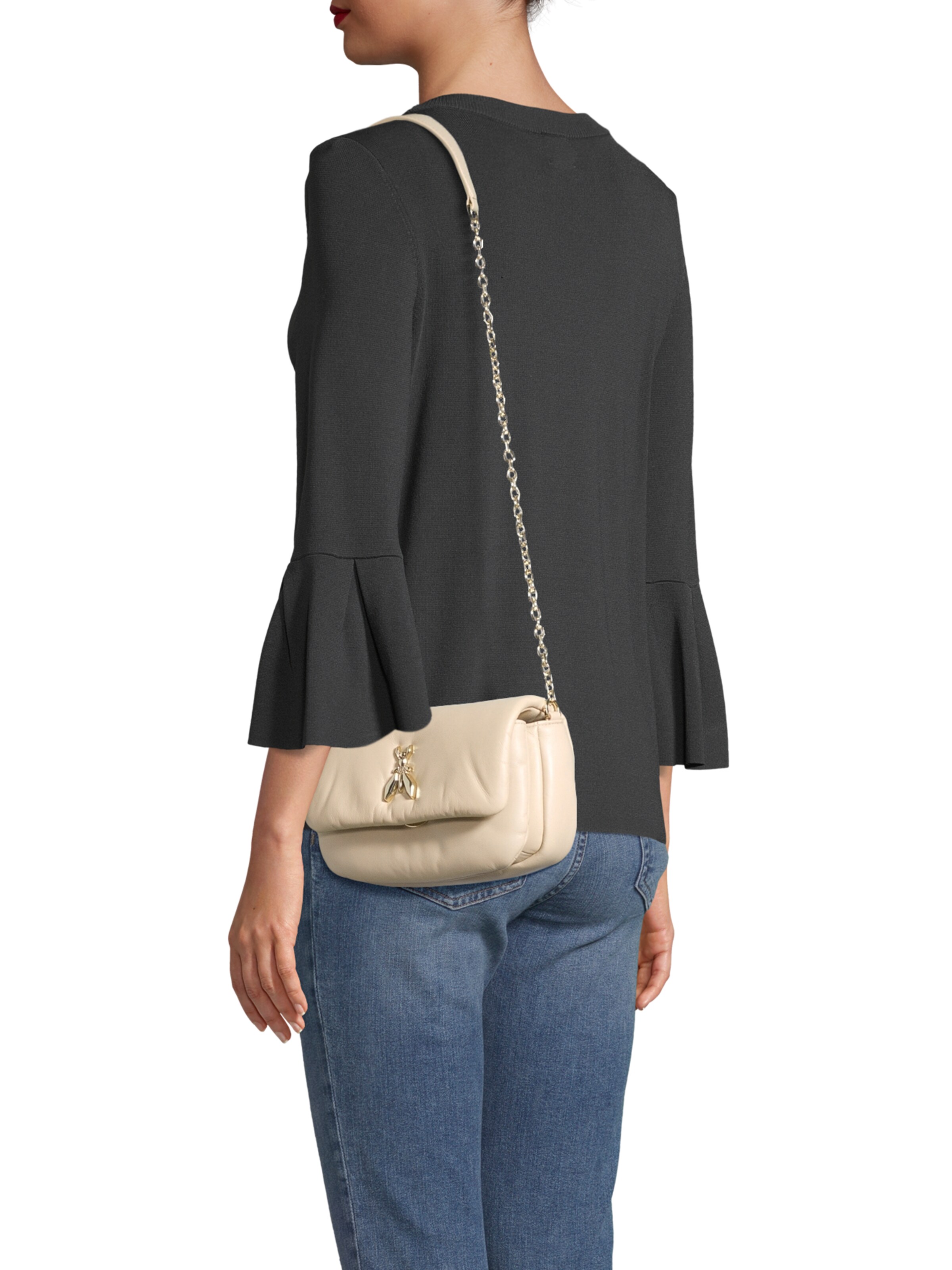 PATRIZIA PEPE Чанта с презрамки в бежово