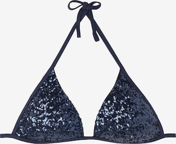 CALZEDONIA Triangle Bikini Top in Blue: front