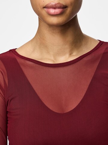 PIECES Shirt 'PCJulli' in Red