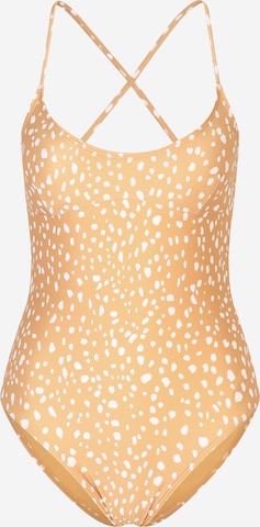 Bustier Maillot de bain RIP CURL en jaune : devant